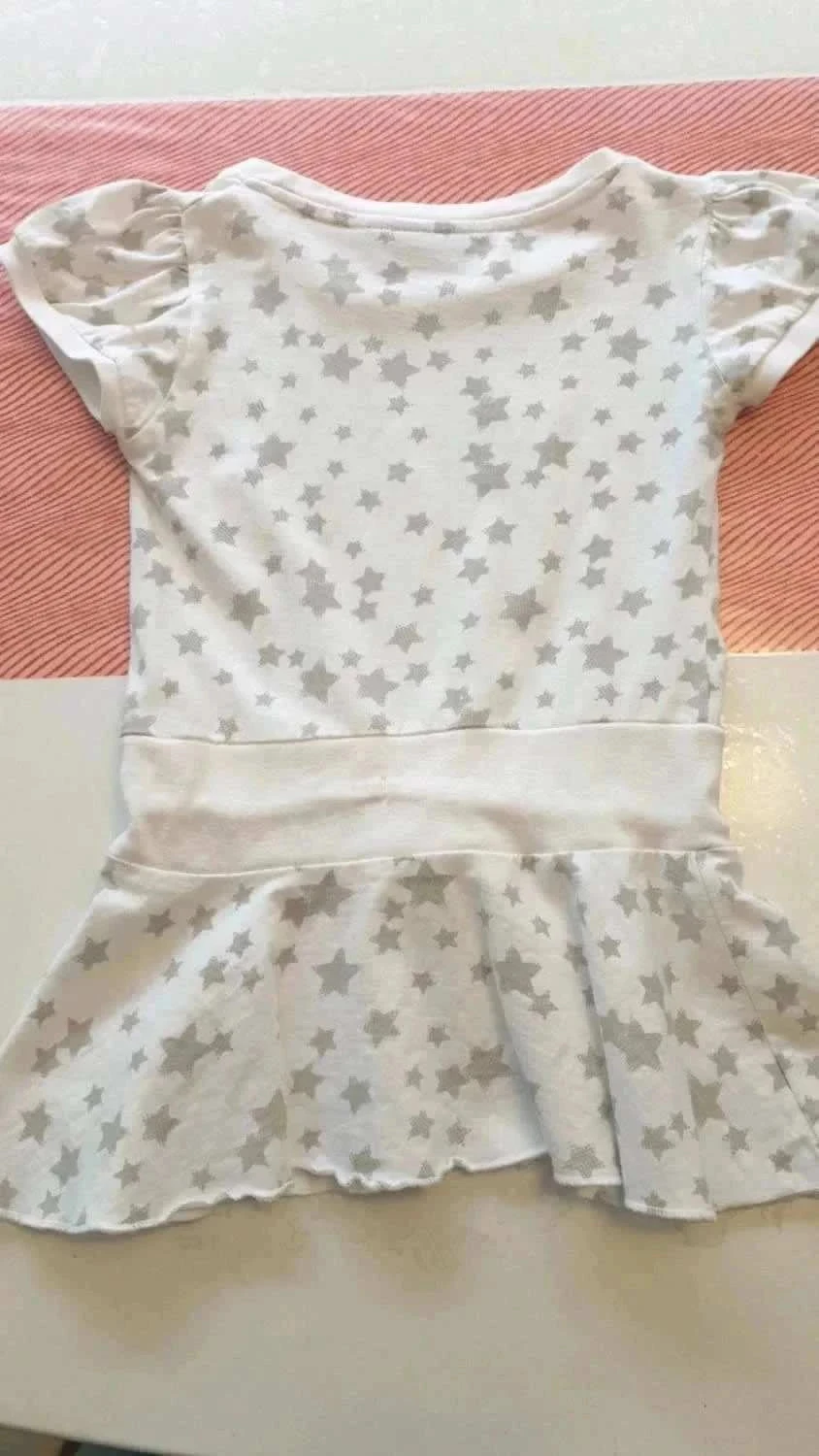 Witte gestippelde tuniek voor 5-jarigen – photo 13
